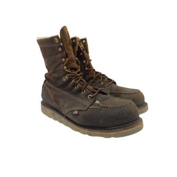 thorogood Other - Thorogood Mens 8" Steel Toe Wedge Sole Work Boot (U.S.A.) 804-4478 Brown 10.5 2E